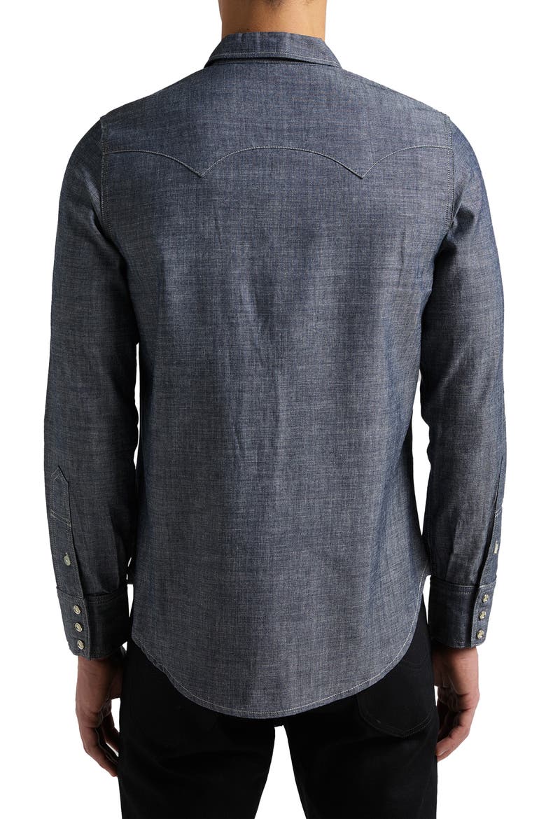 101 Western Chambray Snap-Up Shirt, Alternate, color, DRY