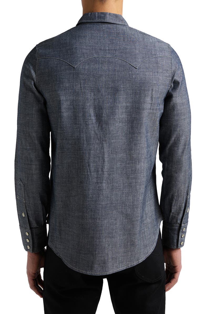 Lee 101 Western Chambray Snap-Up Shirt, Alternate, color, Dry