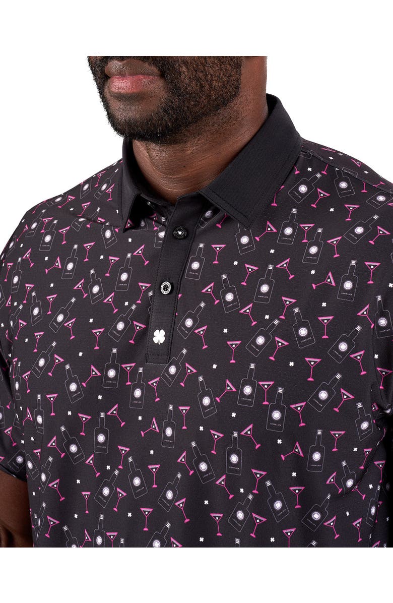 Black Clover Liquid Luck Polo, Alternate, color, Black