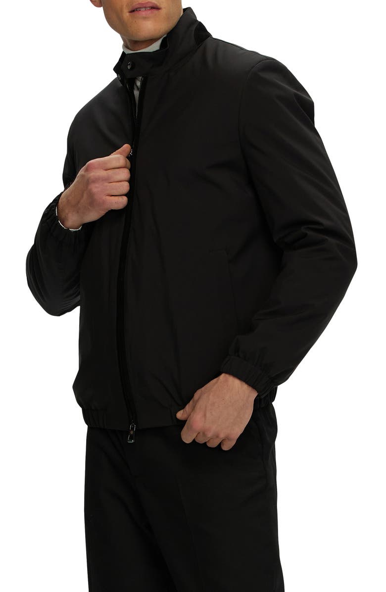 GORSKI Men's Jacket With Genuine Shearling Lining, Alternate, color, Black