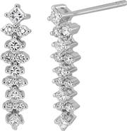 Bony Levy Getty 18K White Gold Diamond Linear Bar Earrings