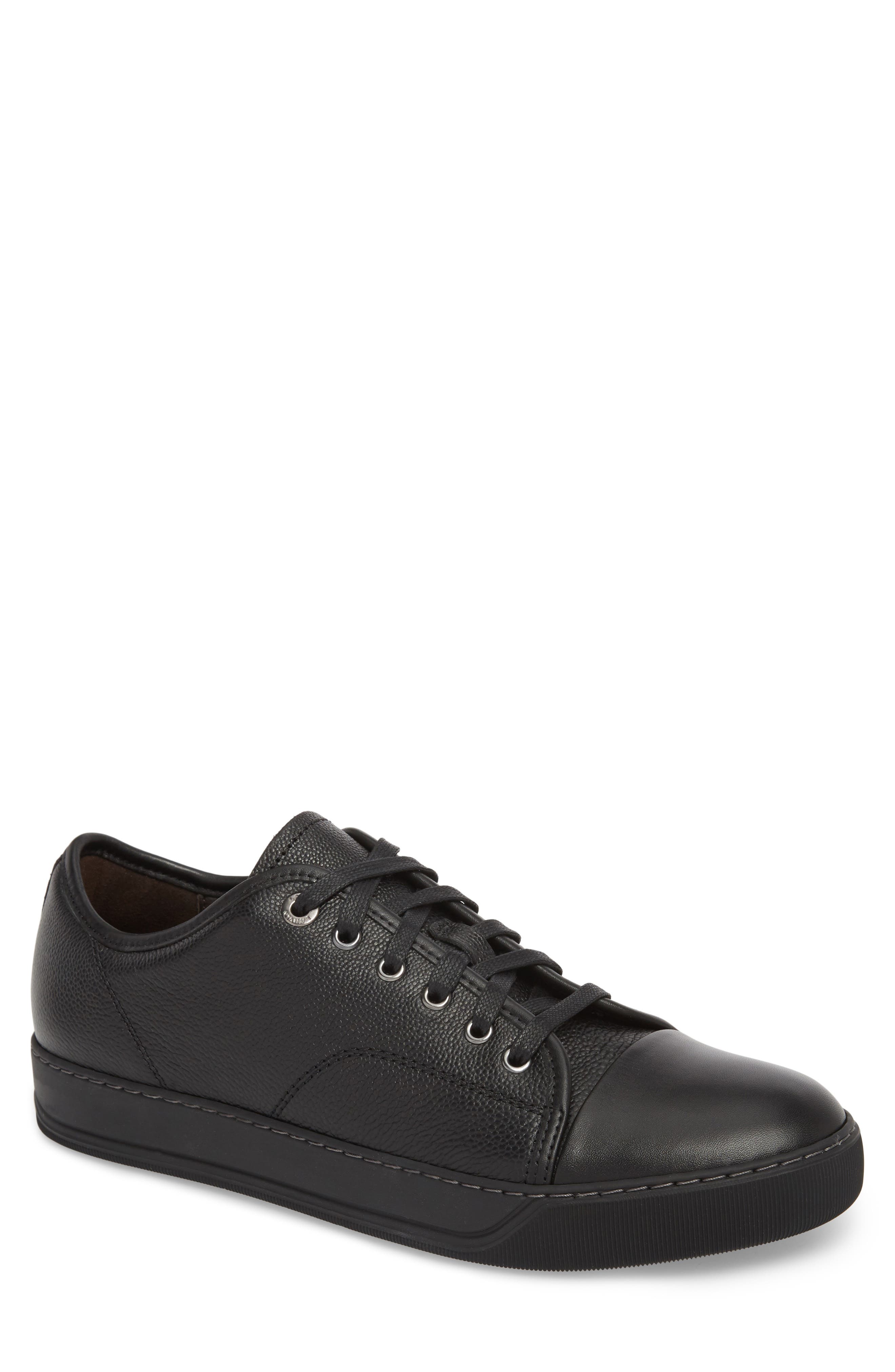 Lanvin Shiny Cap Toe Sneaker, Main, color, 