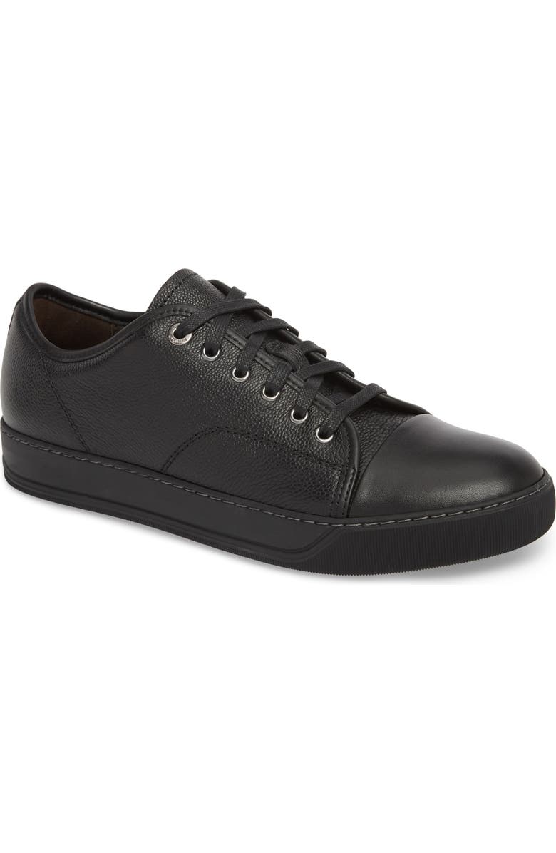 Lanvin Shiny Cap Toe Sneaker, Main, color,