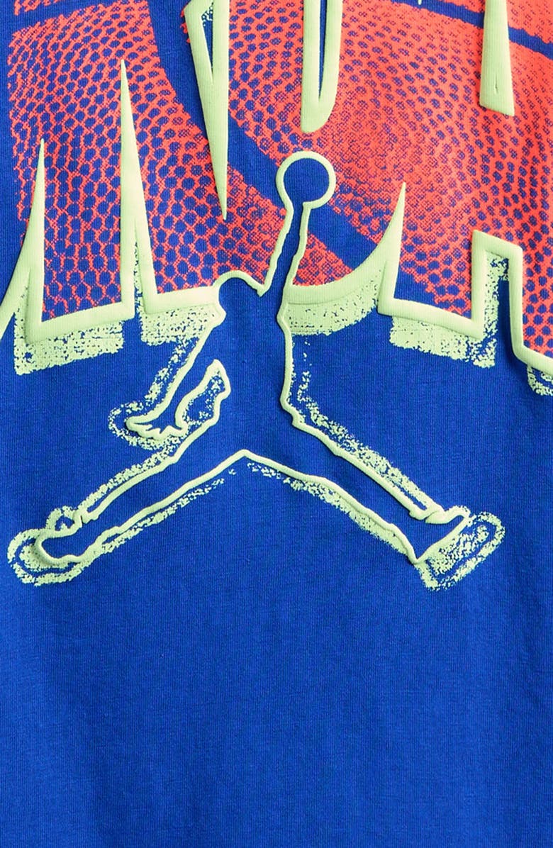 Jordan Kids' JDB Ball World Graphic Cotton Blend T-Shirt, Alternate, color, Game Royal