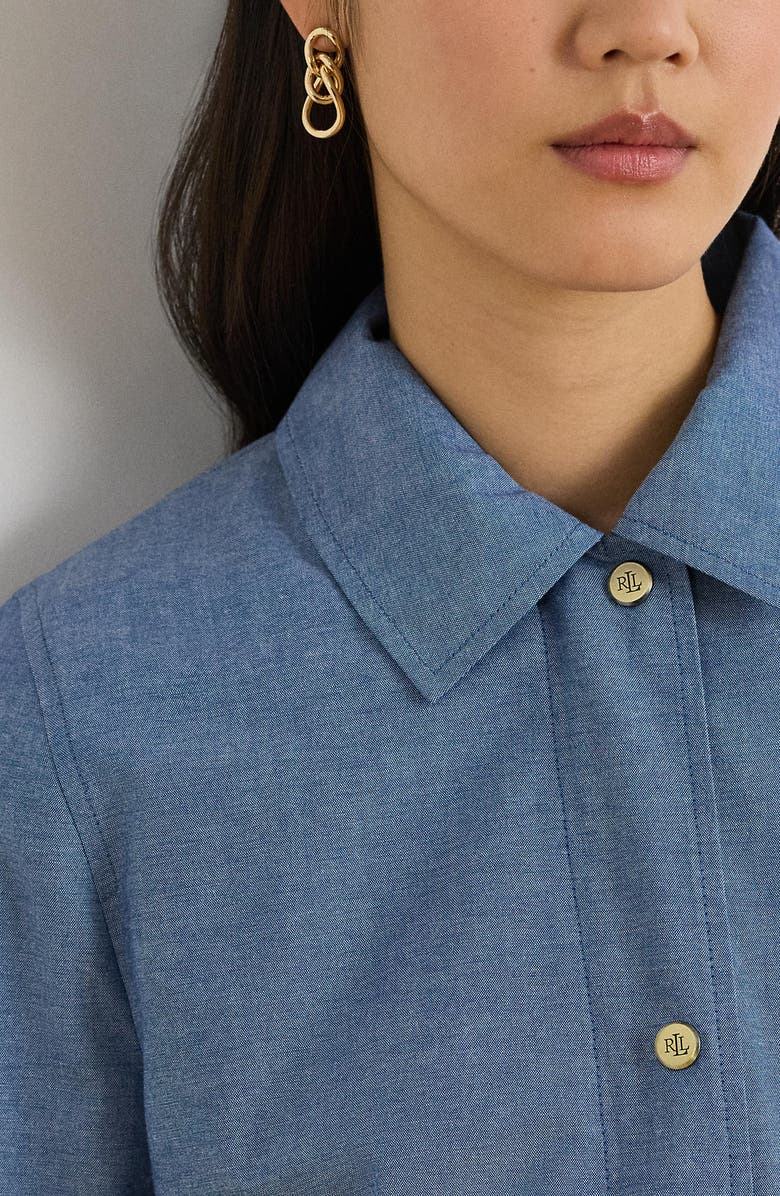 Lauren Ralph Lauren Chambray Anorak, Alternate, color, 