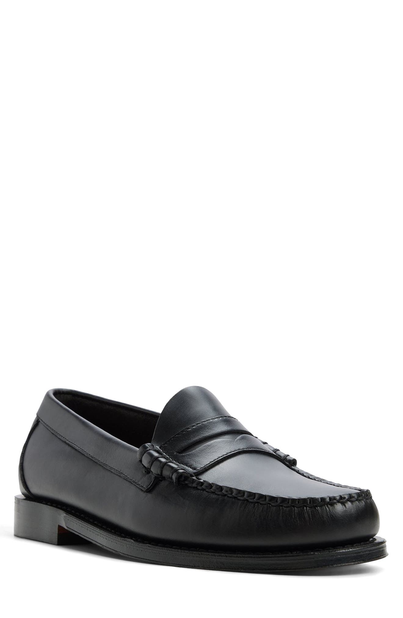 Larson Weejuns® Penny Loafer, Main, color, OPEN BLACK