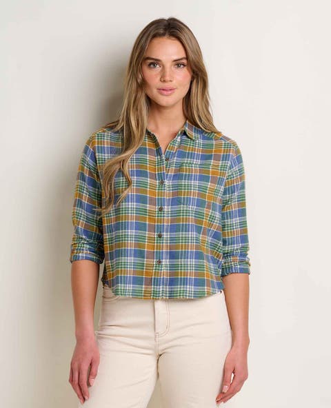 Re-Form Flannel Boxy Long Sleeve Shirt