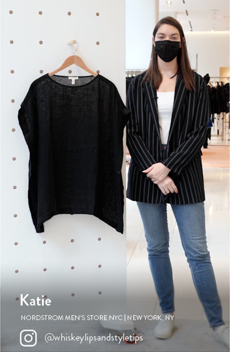 Organic Linen Gauze Caftan Top, sales video thumbnail