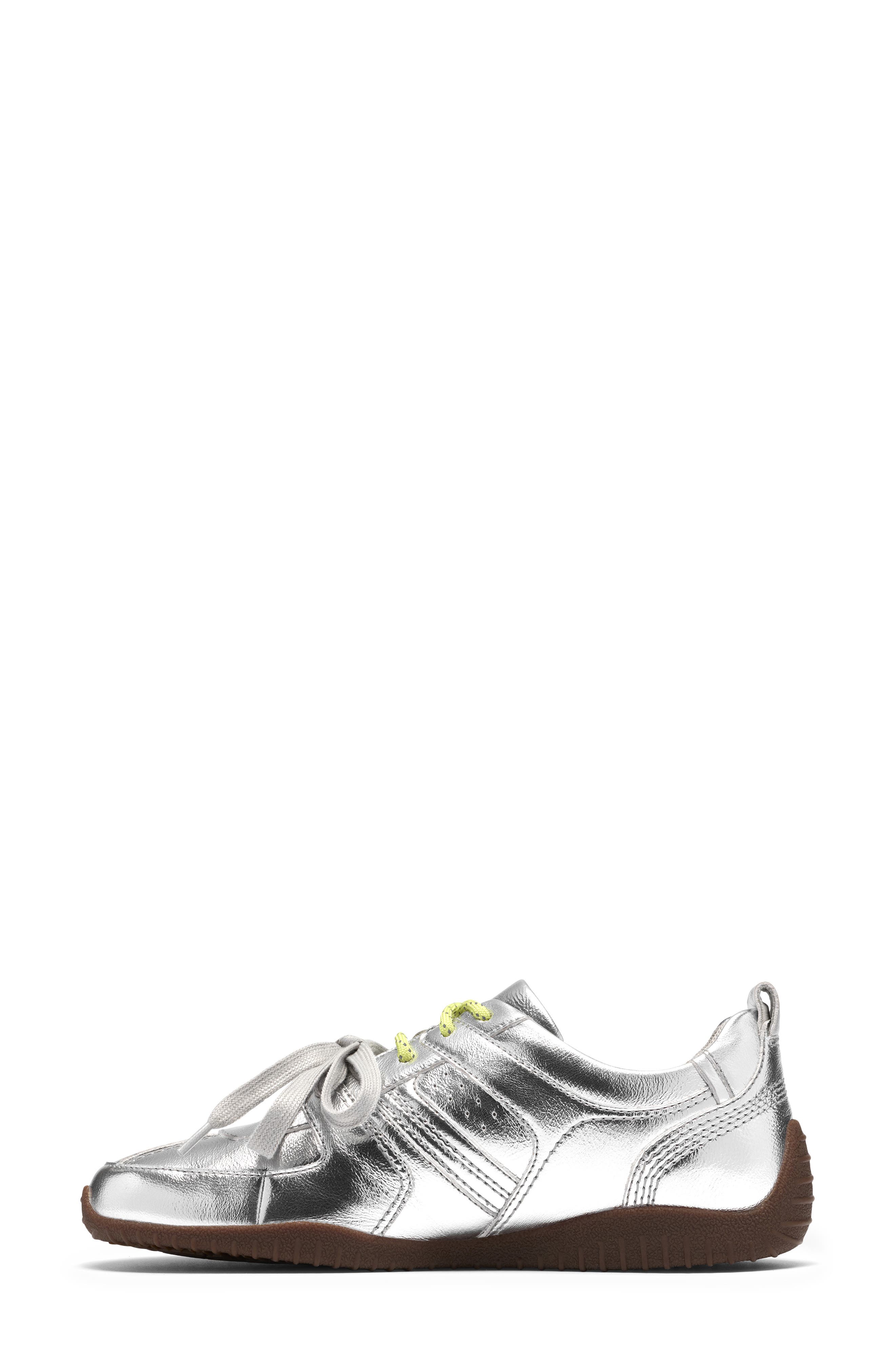 Meridor Lace Sneaker, Alternate, color, SILVER LEATHER