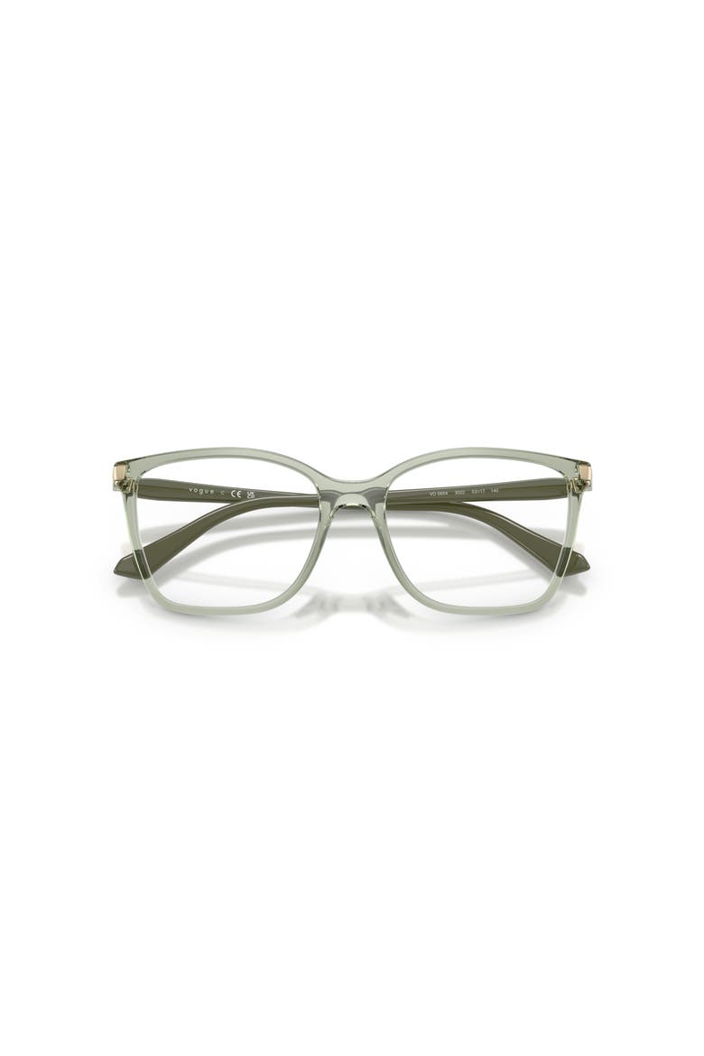 53mm Square optical glasses, Alternate, color, Green