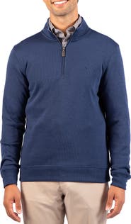 TailorByrd French Rib Quarter Zip Sweater