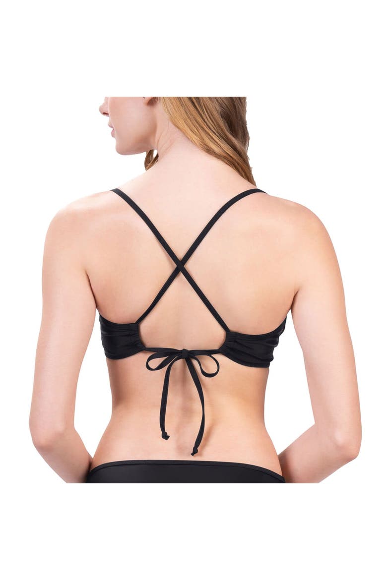 Women's G-III 4Her by Carl Banks Black Cincinnati Bengals Hall of Fame Bikini Top, Alternate, color, Black