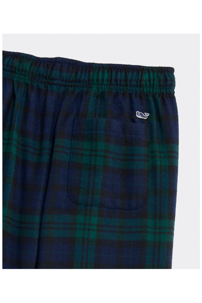 Kids' Flannel Lounge Pants, Alternate, color, JET BLACK BLACKWATCH