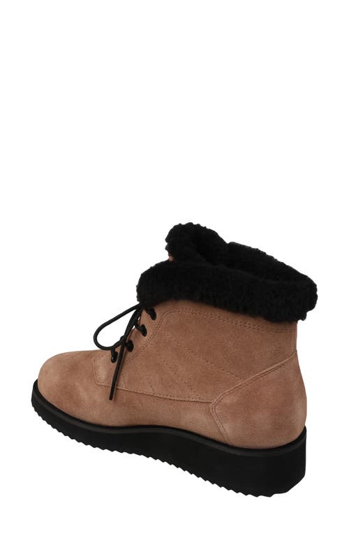 Mykos Suede Faux Fur Lined Water Resistant Boot In Brown