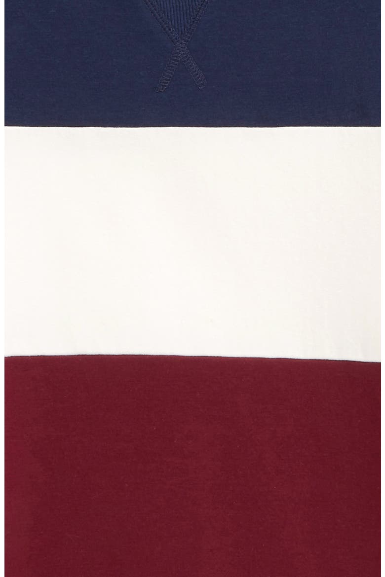 1901 Kids' Collegiate Crewneck Sweatshirt, Alternate, color, RED GRAPE NAVY