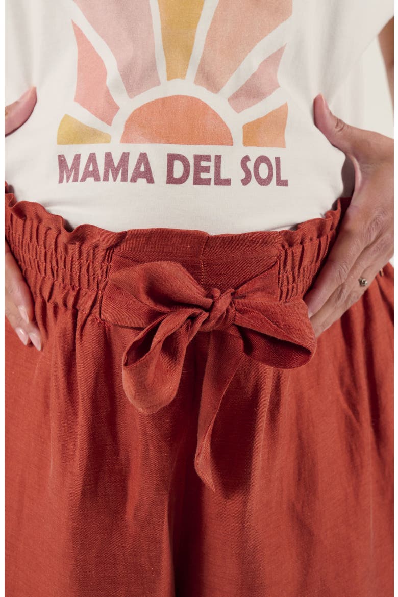 Maternity Twill Smock Pants Sahel, Alternate, color, Copper