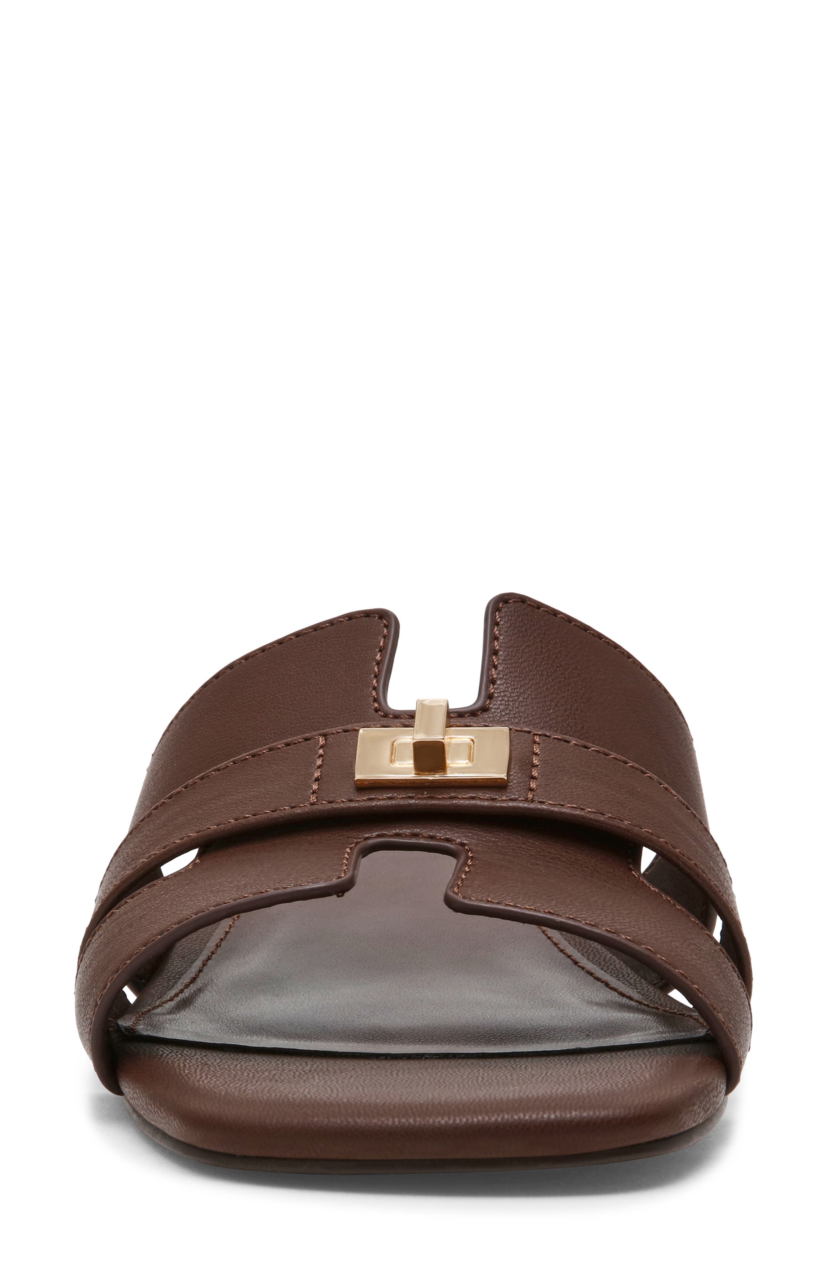 Laurin Slide Sandal, Alternate, color, BROWN
