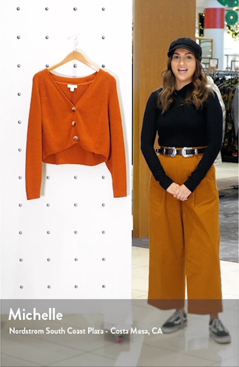 V-Neck Cropped Cardigan, sales video thumbnail