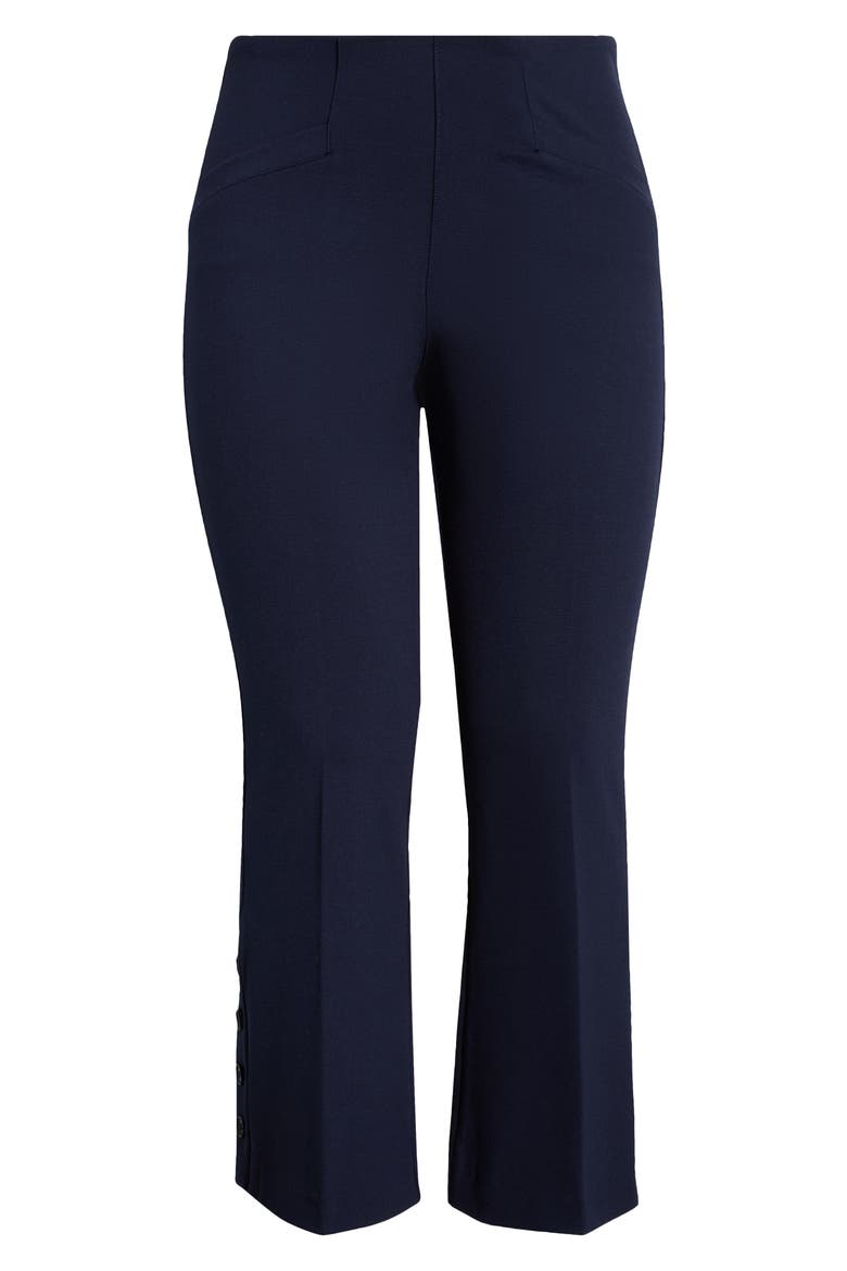 Stella Pull-On Kick Flare Ponte Pants, Alternate, color, CADET BLUE