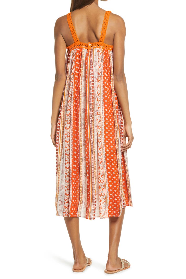 Sun Canyon Metallic Tank Dress, Alternate, color, BURNT ORANGE
