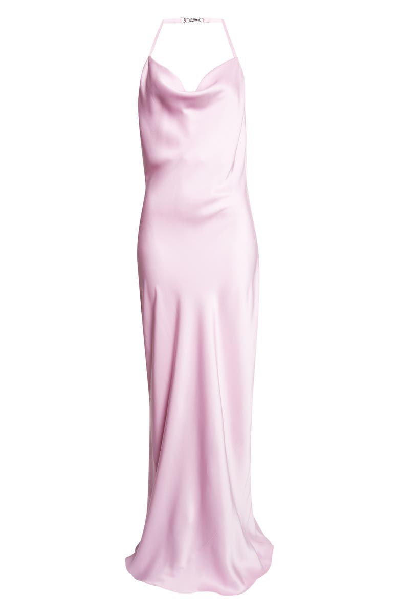Stella McCartney Envers Satin Cocktail Slipdress, Alternate, color, Light Orchid