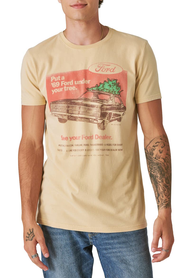 Ford Tree Graphic T-Shirt, Main, color, GRAVEL