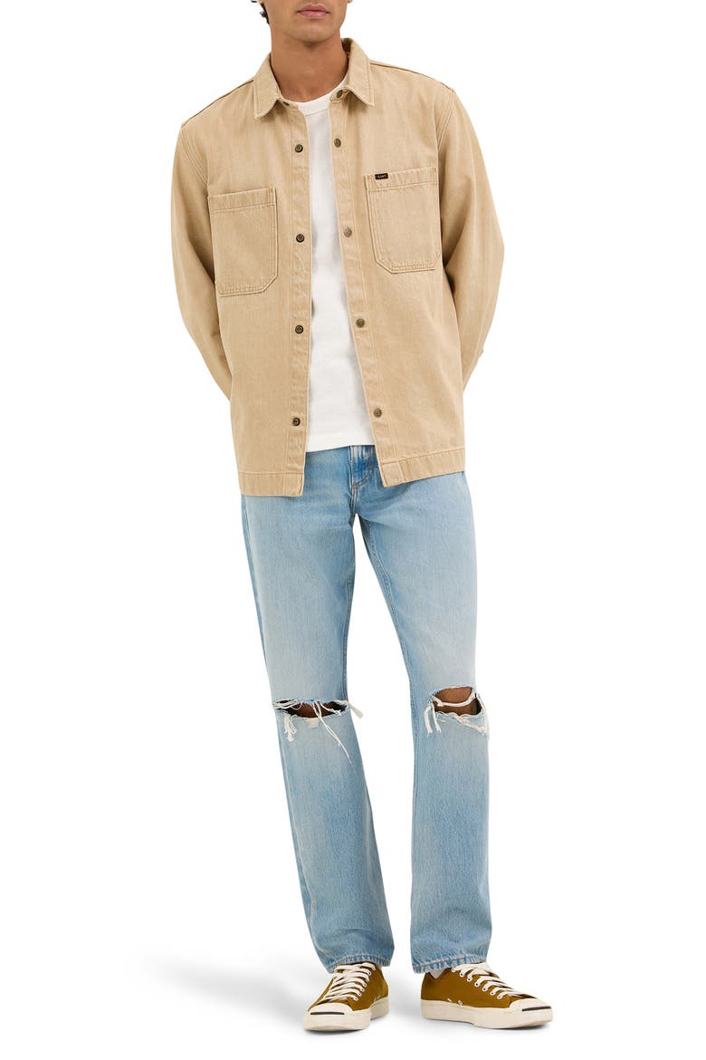 West Ripped Regular Straight Leg Jeans, Alternate, color, MILLS CROSSING