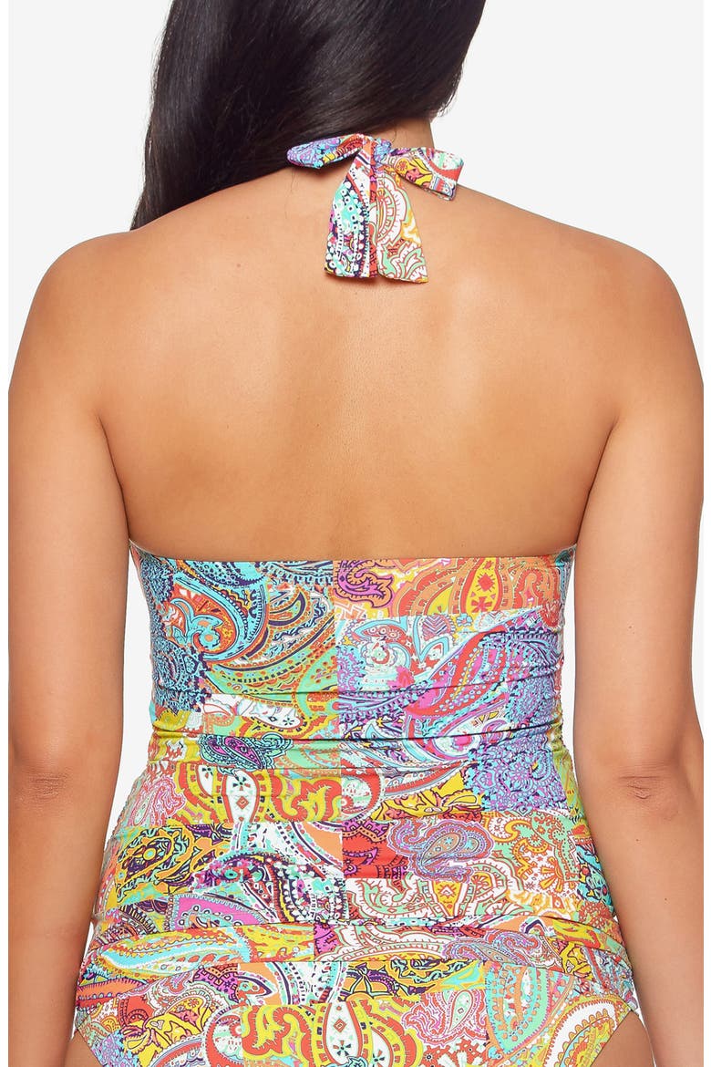 Halter Tankini Top, Alternate, color, MULTI