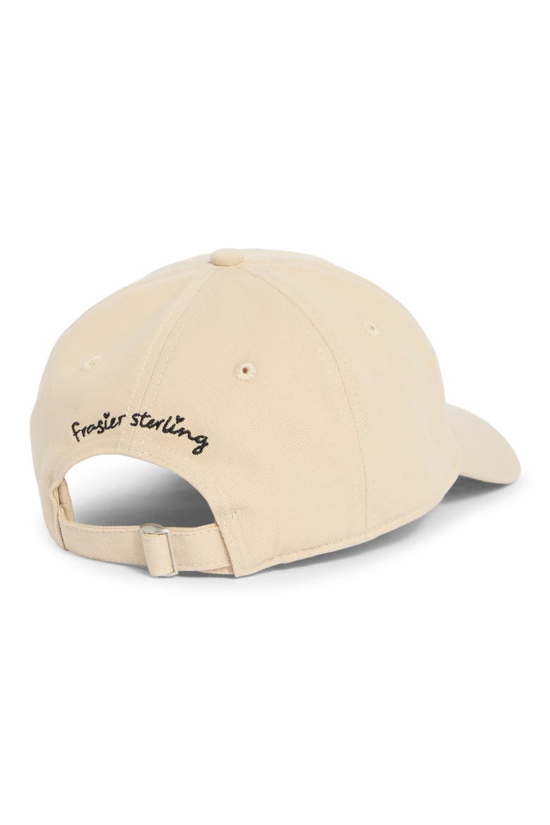 Embroidered Island Pup Canvas Adjustable Baseball Cap, Alternate, color, KHAKI
