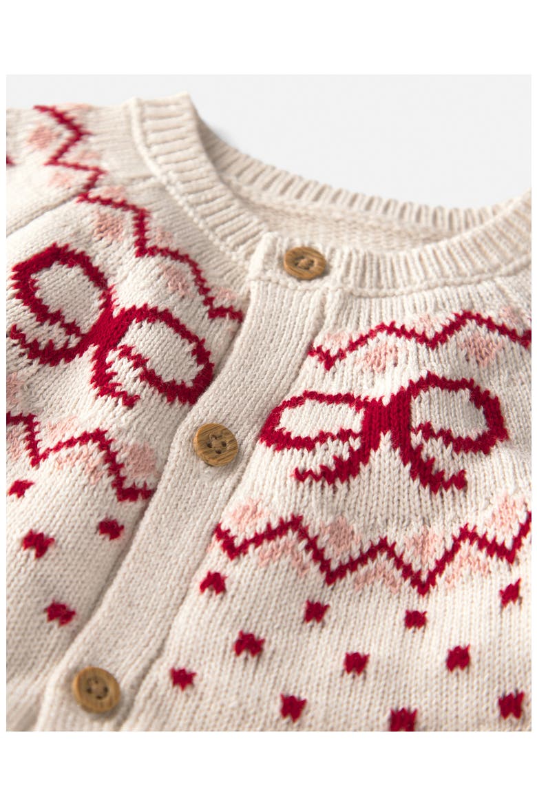 Kids' Organic Cotton Sweater Jumpsuit, Alternate, color, BOW FAIRISLE