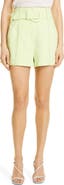 Cinq à Sept Aldi Belted High Waist Shorts