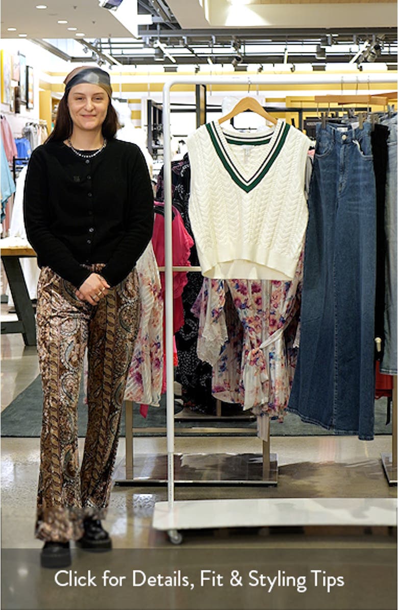 Cable Tipped Sweater Vest, sales video thumbnail