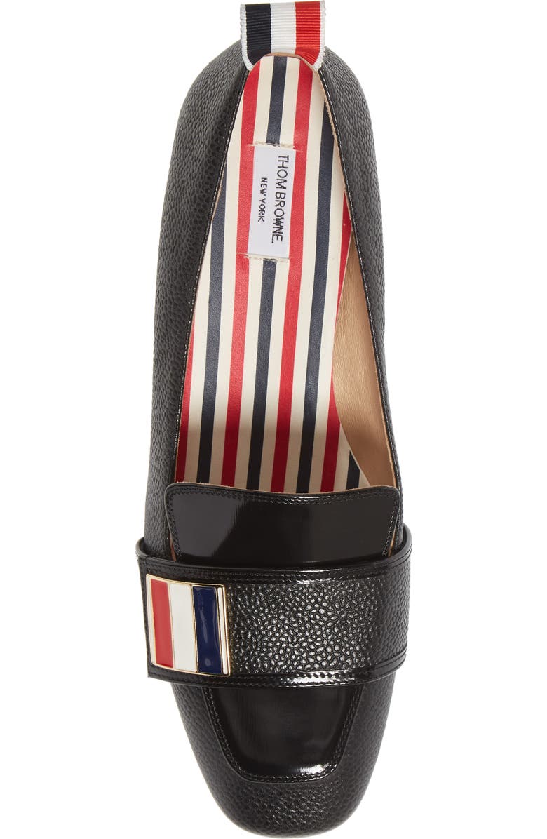 Thom Browne Block Heel Loafer Pump, Alternate, color,