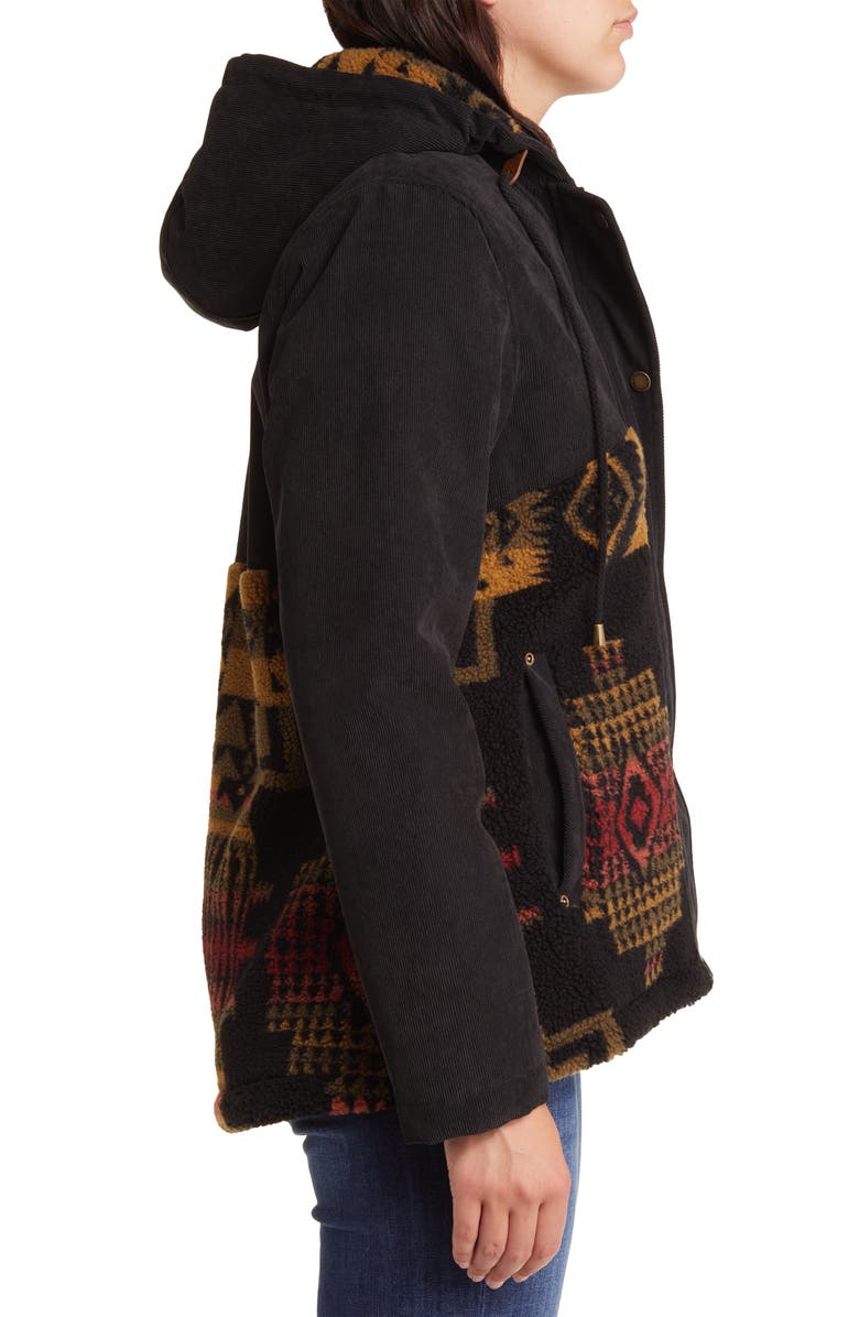 Pendleton Blanca Mix Media Zip-Up Hooded Jacket, Alternate, color,