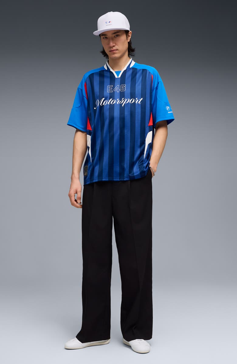 PUMA BMW M Motorsport Lifestyle Short Sleeve Jersey, Alternate, color, 