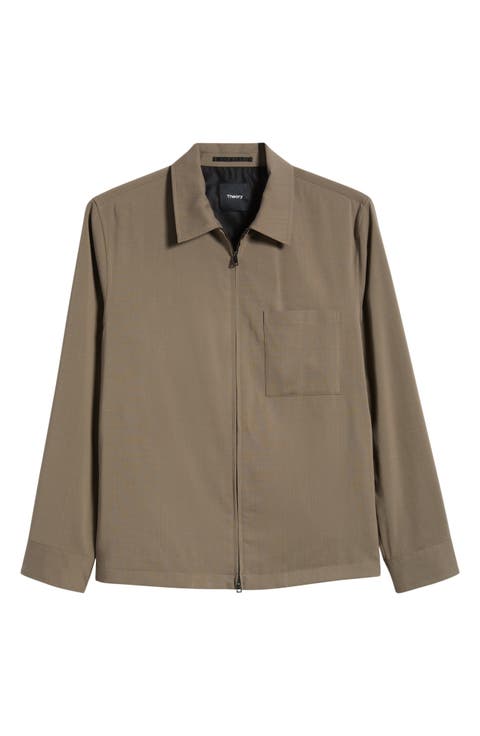 Travel Motion Wool Blend Overshirt