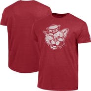 Champion Men's Champion Crimson Washington State Cougars Vintage Triumph Tri-Blend T-Shirt
