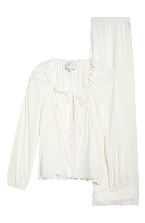 Paloma Relaxed Fit Organic Cotton Blend Pajamas