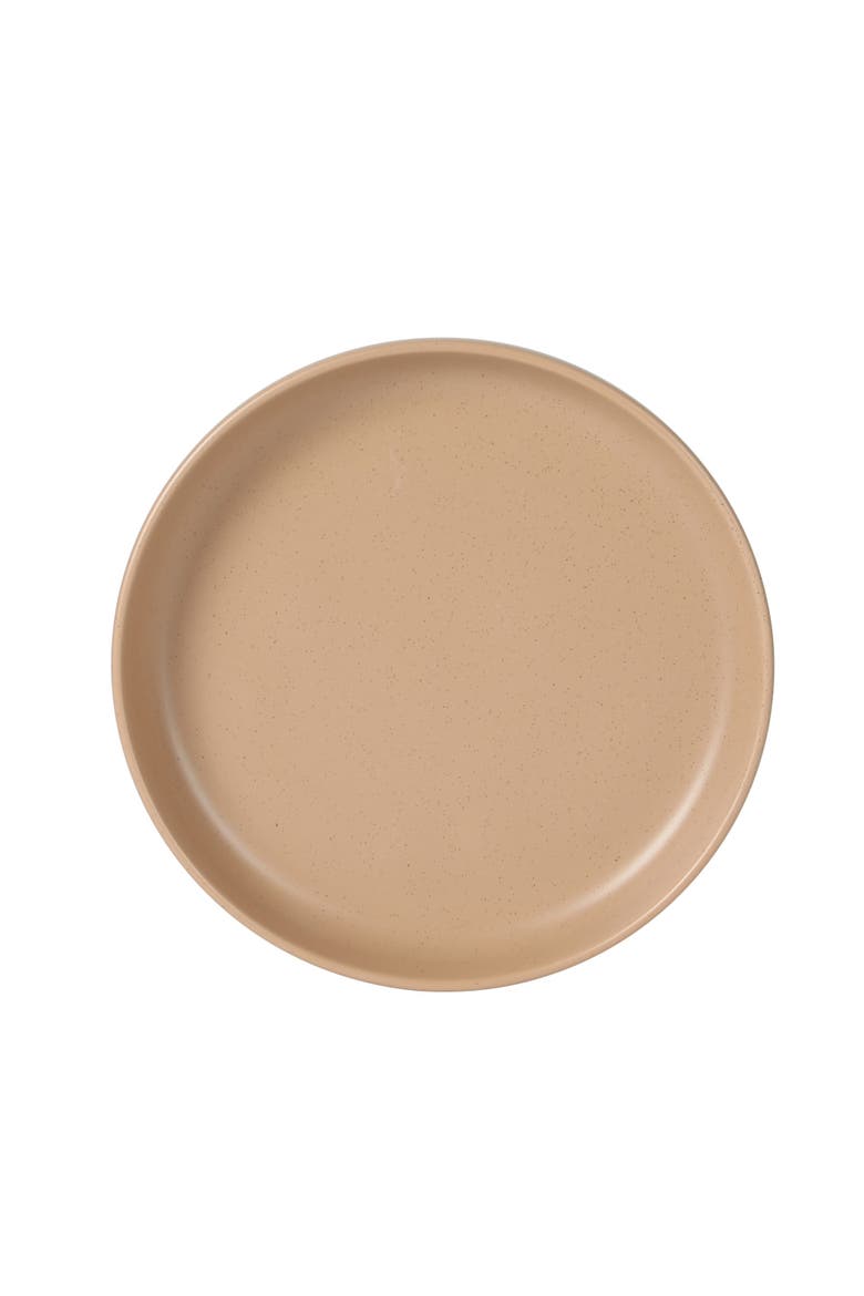 Leeds Court 16-Piece Speckle Reactive Glaze Stoneware Dinnerware Set, Alternate, color, Orange