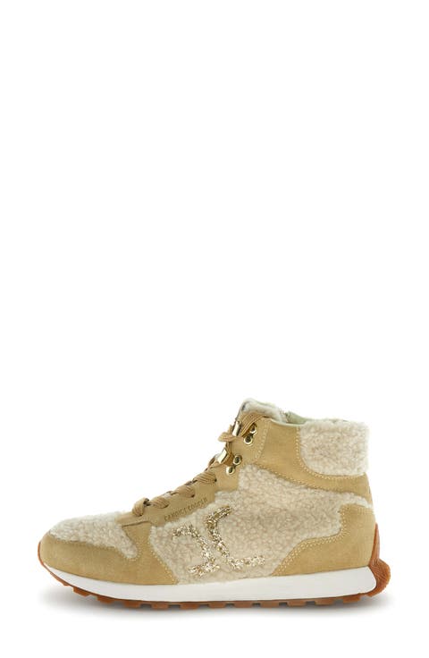 Plume High Genuine Shearling Bootie