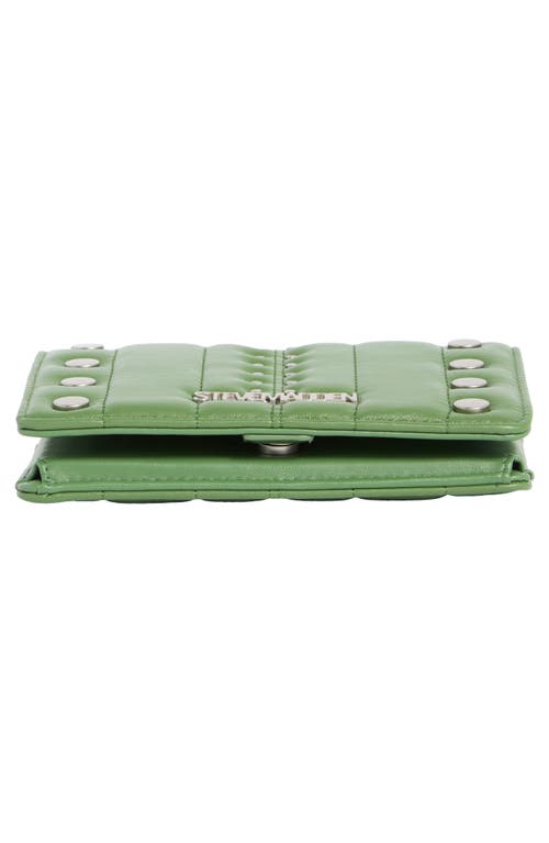 Steve Madden Studded Wallet On A Crossbody Strap In Green