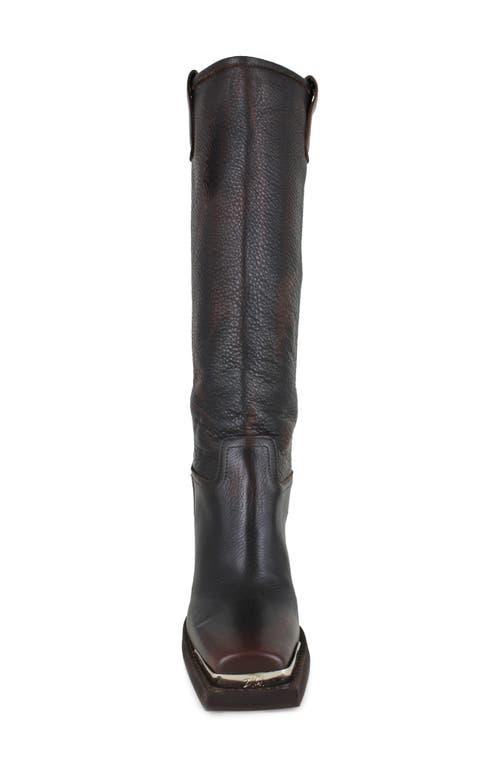 Zigi Joshana Knee High Boot In Brown Leather
