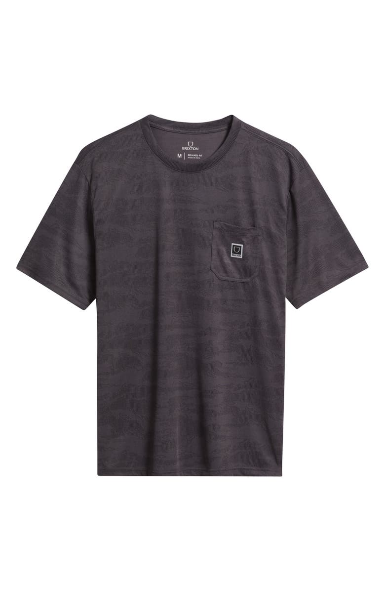 Brixton Journey Mesh Knit T-Shirt, Main, color, Black Tiger Camo
