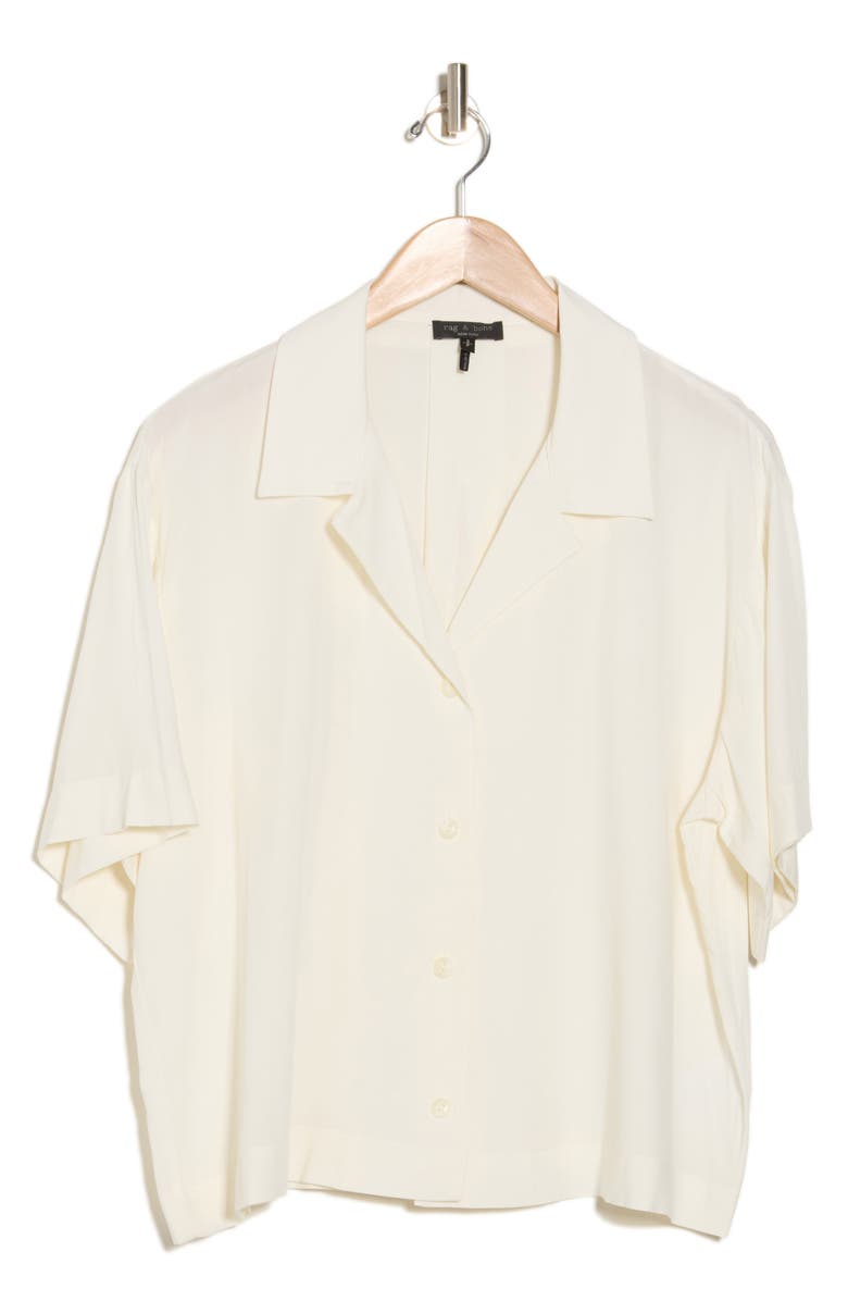 rag & bone Reed Shirt, Alternate, color, Ivory