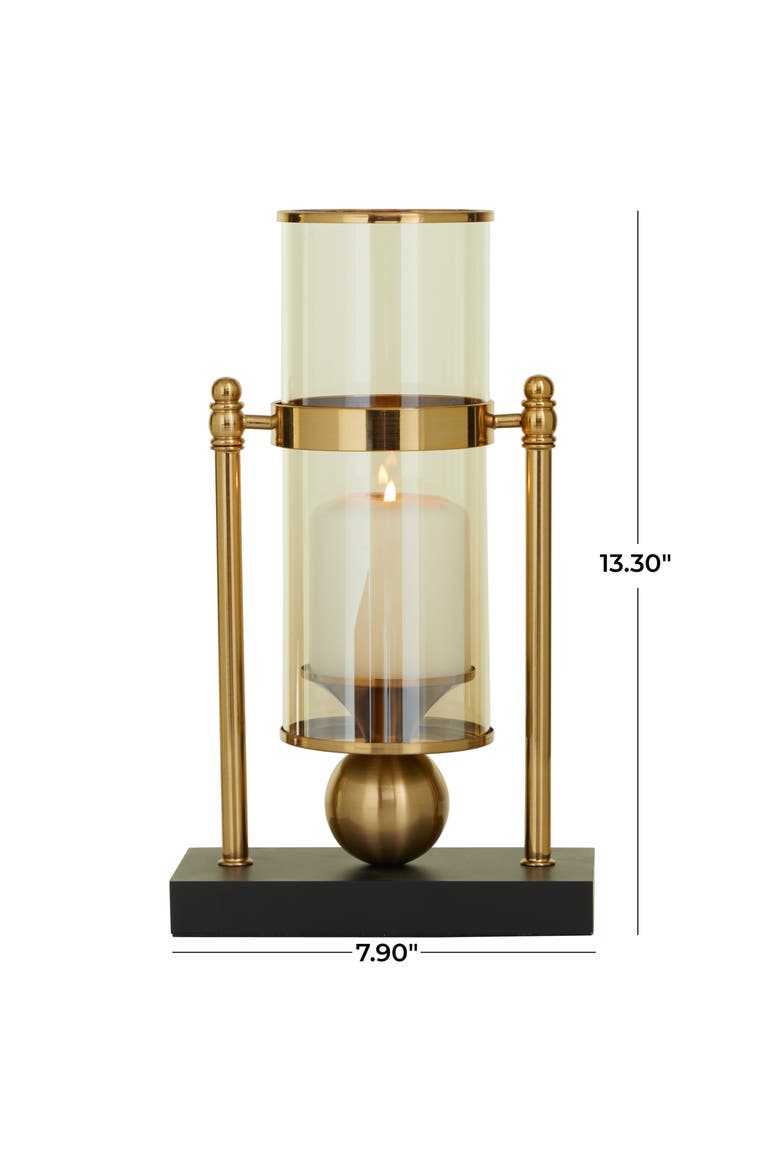 Gold Metal Hurricane Table Lamp, Alternate, color, GOLD