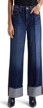 L'AGENCE Miley High Waist Cuff Wide Leg Jeans