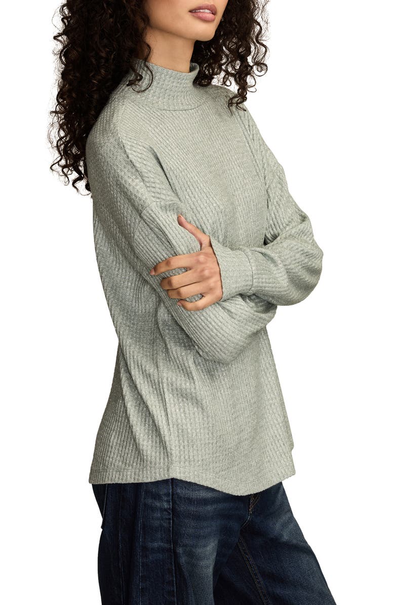 Lucky Brand Cloud Mock Neck Top, Alternate, color, Chinois Green