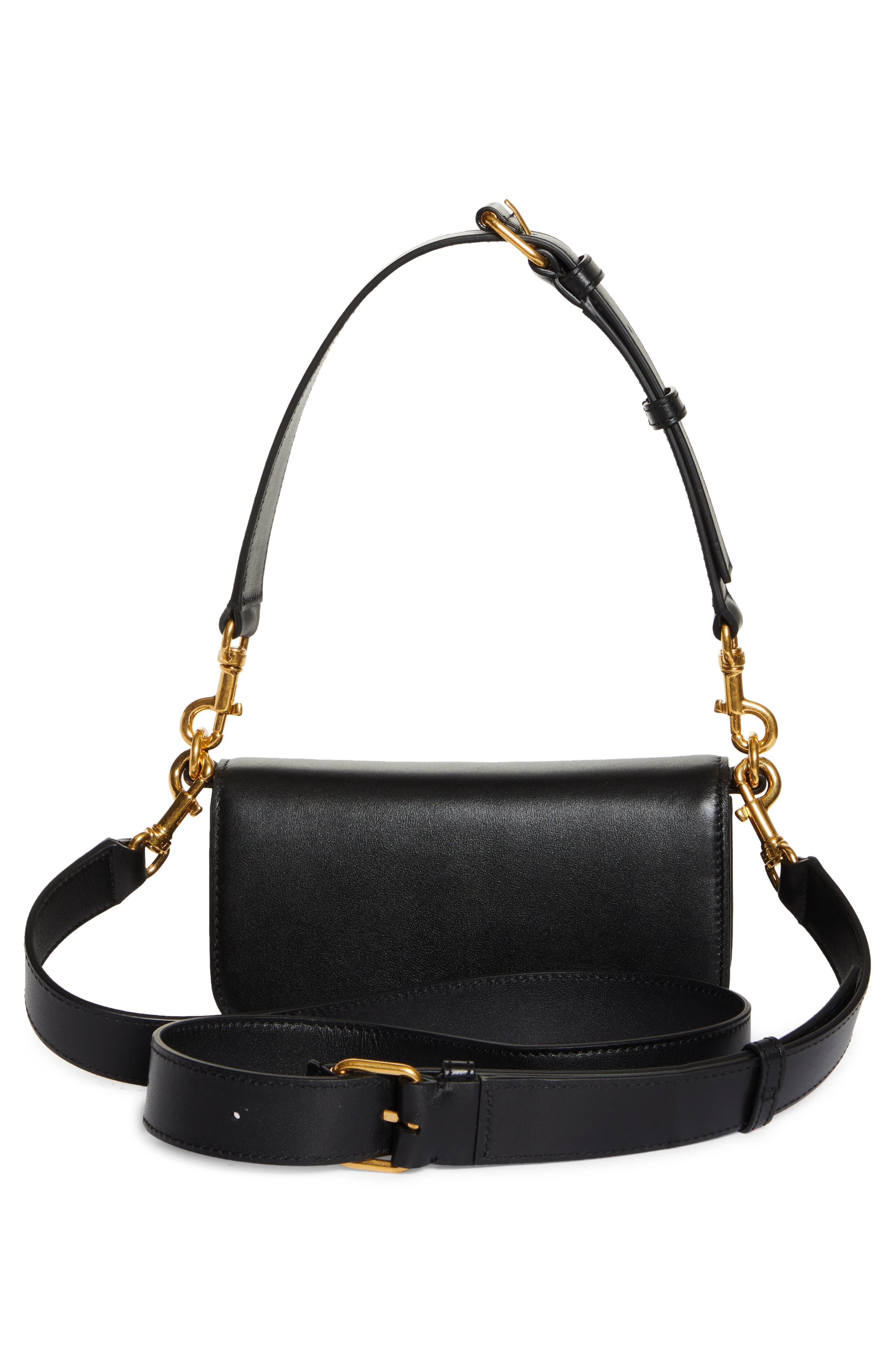 Valentino Garavani Mini Locò Leather Shoulder Bag, Alternate, color, 