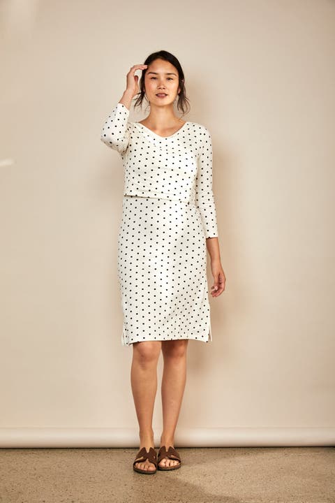 Nursing 3/4 Sleeve Dress