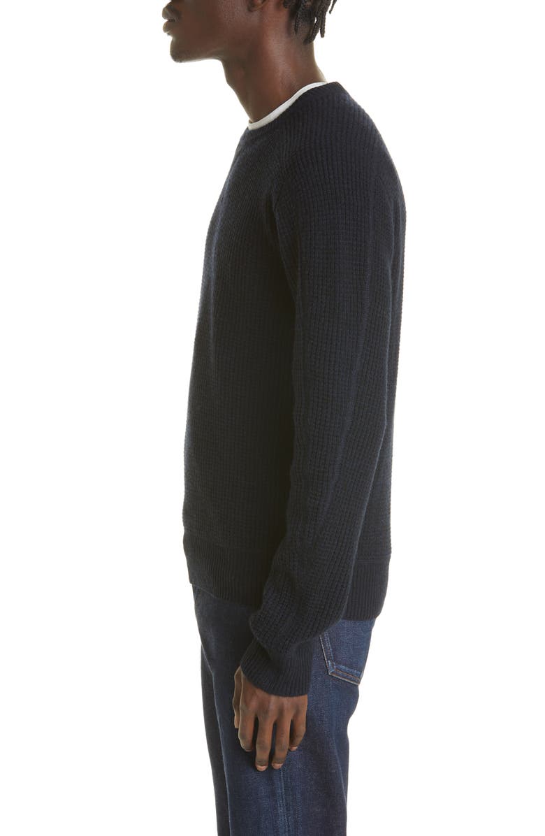 Double RL Men's Waffle Cashmere Crewneck Sweater, Alternate, color, 